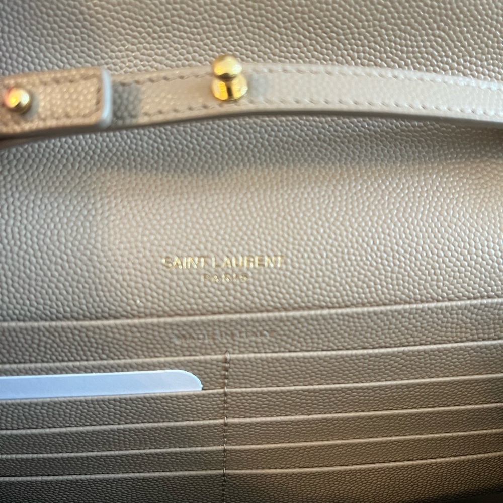 NIB Saint Laurent Classic Cassandre Chain Wallet - Picture 6 of 9